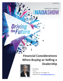 Financial Considerations When Buying or Selling a Dealership